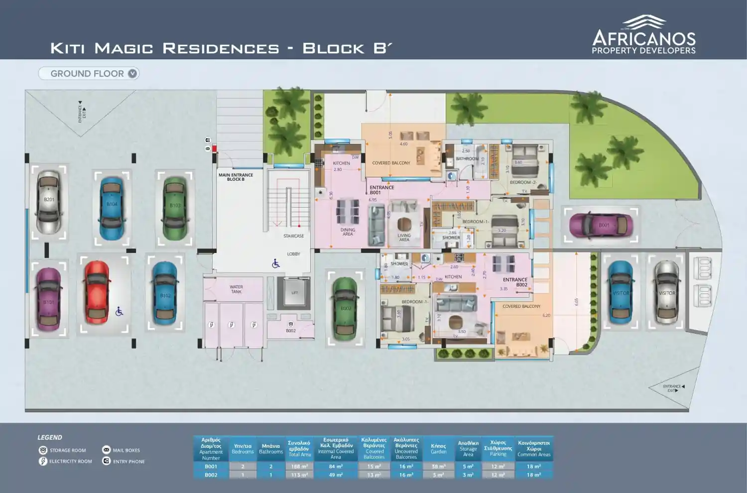 Rzut projektu Kiti Magic Residences Block A’ 2