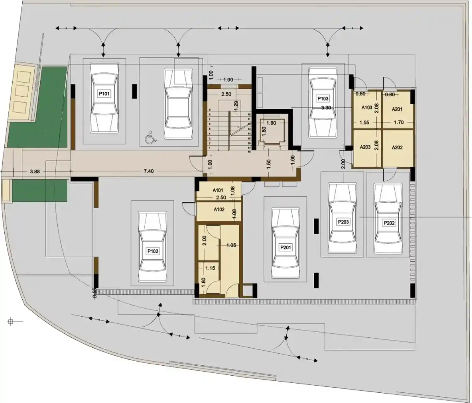 Rzut projektu Kourion Residences 4
