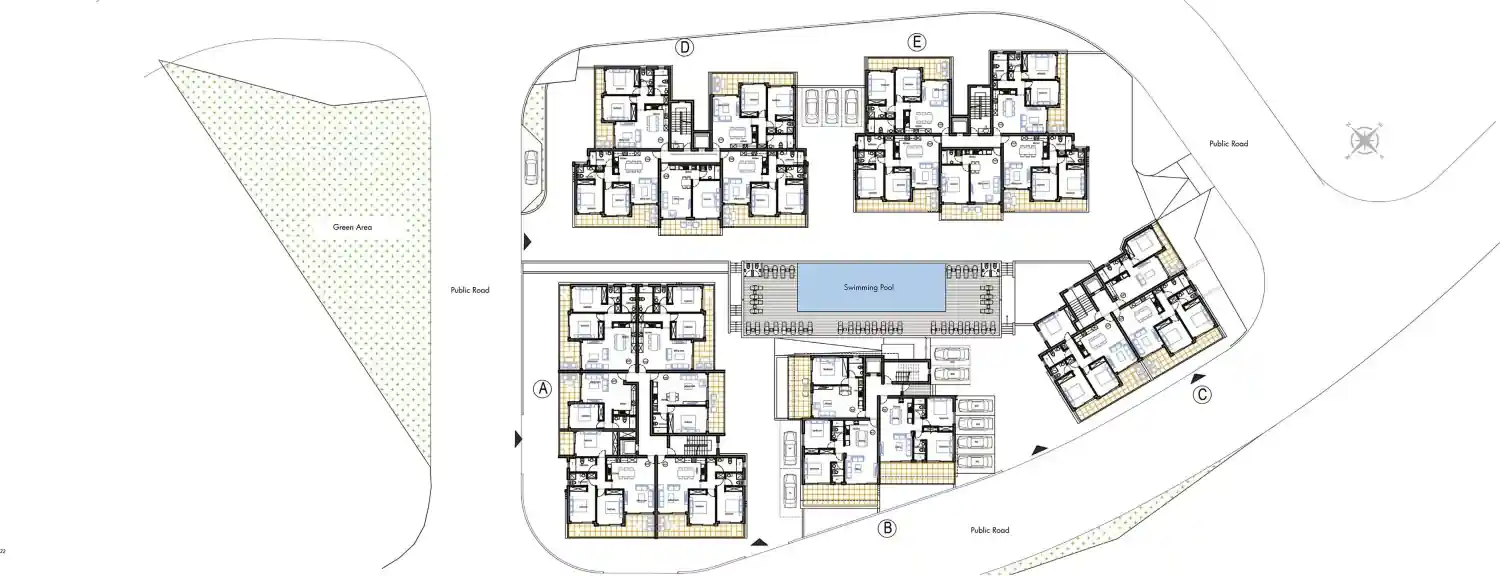 Panorama Apartments նախագծի հատակագիծ 1