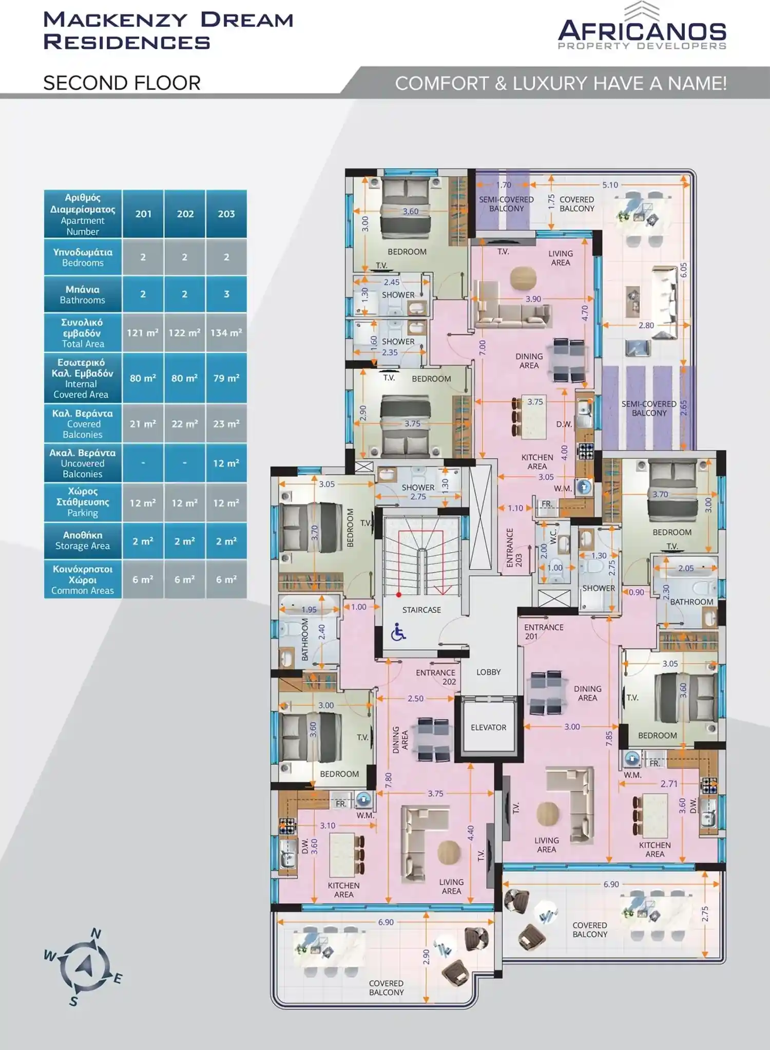 Mackenzy Dream Residences նախագծի հատակագիծ 3