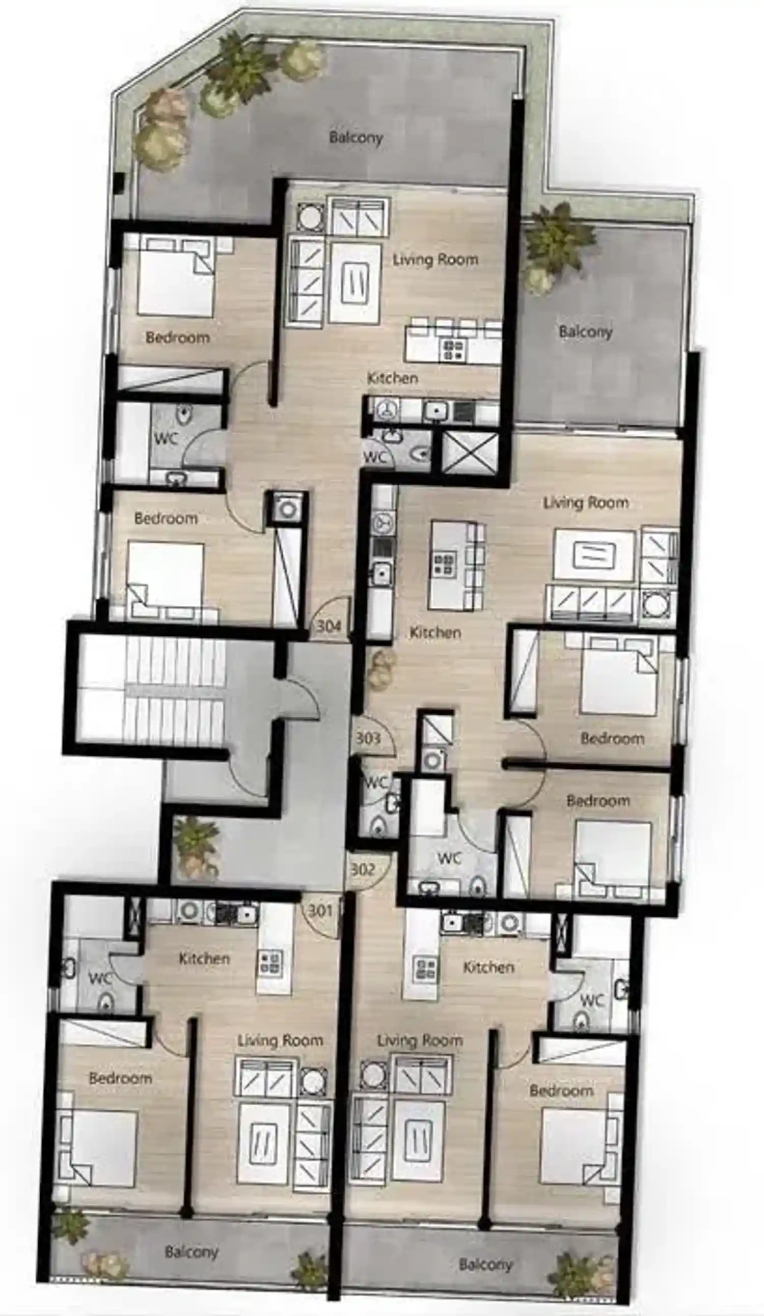 Rzut projektu Oasis Verde 5