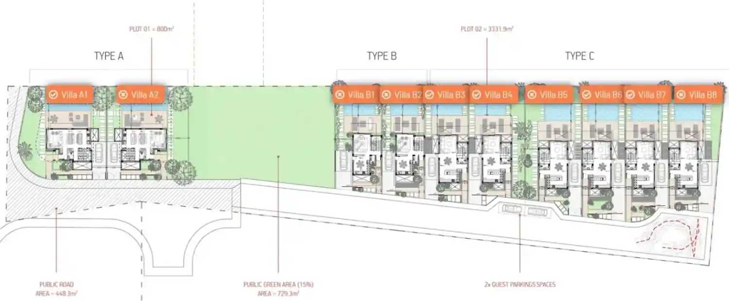 Планировка проекта Malama Seaview Villas 2