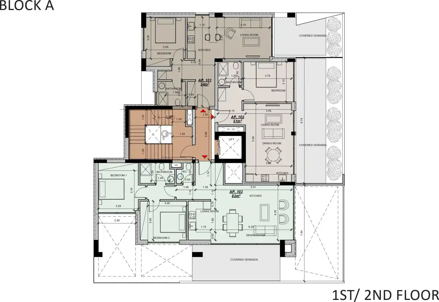 Rzut projektu Seven Residences 3