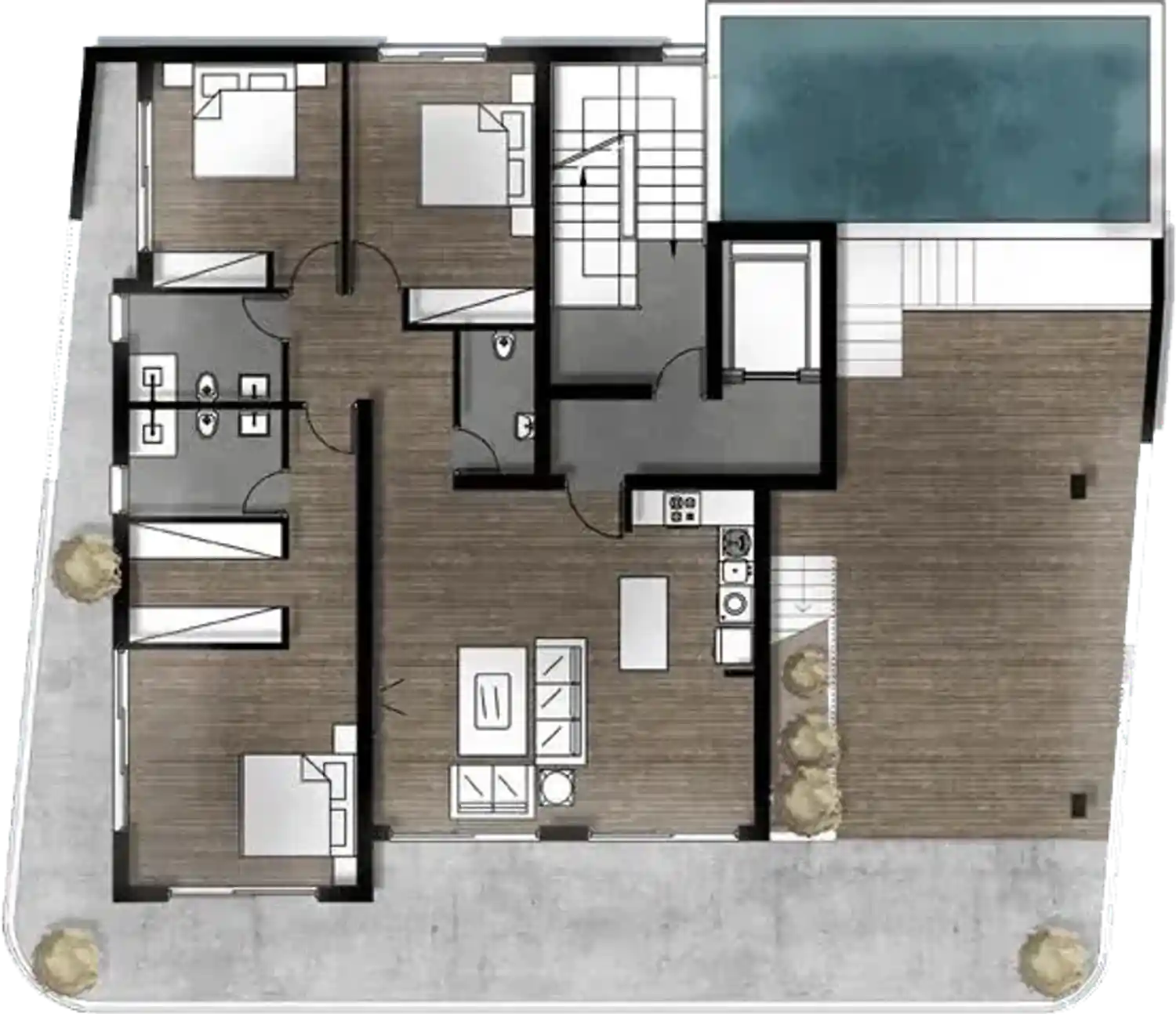 Arcadia Residence նախագծի հատակագիծ 2