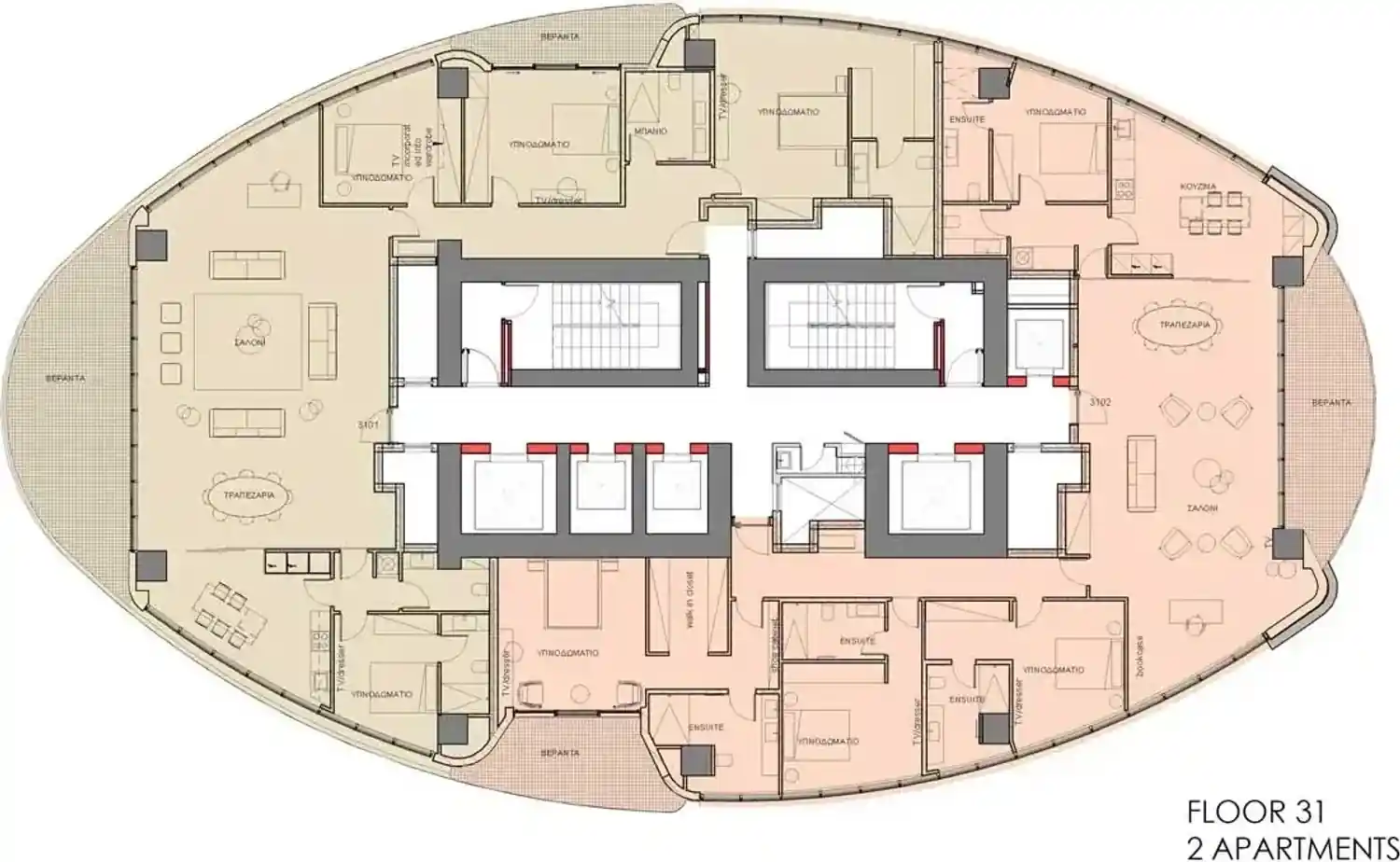 Rzut projektu 360 Nicosia 6