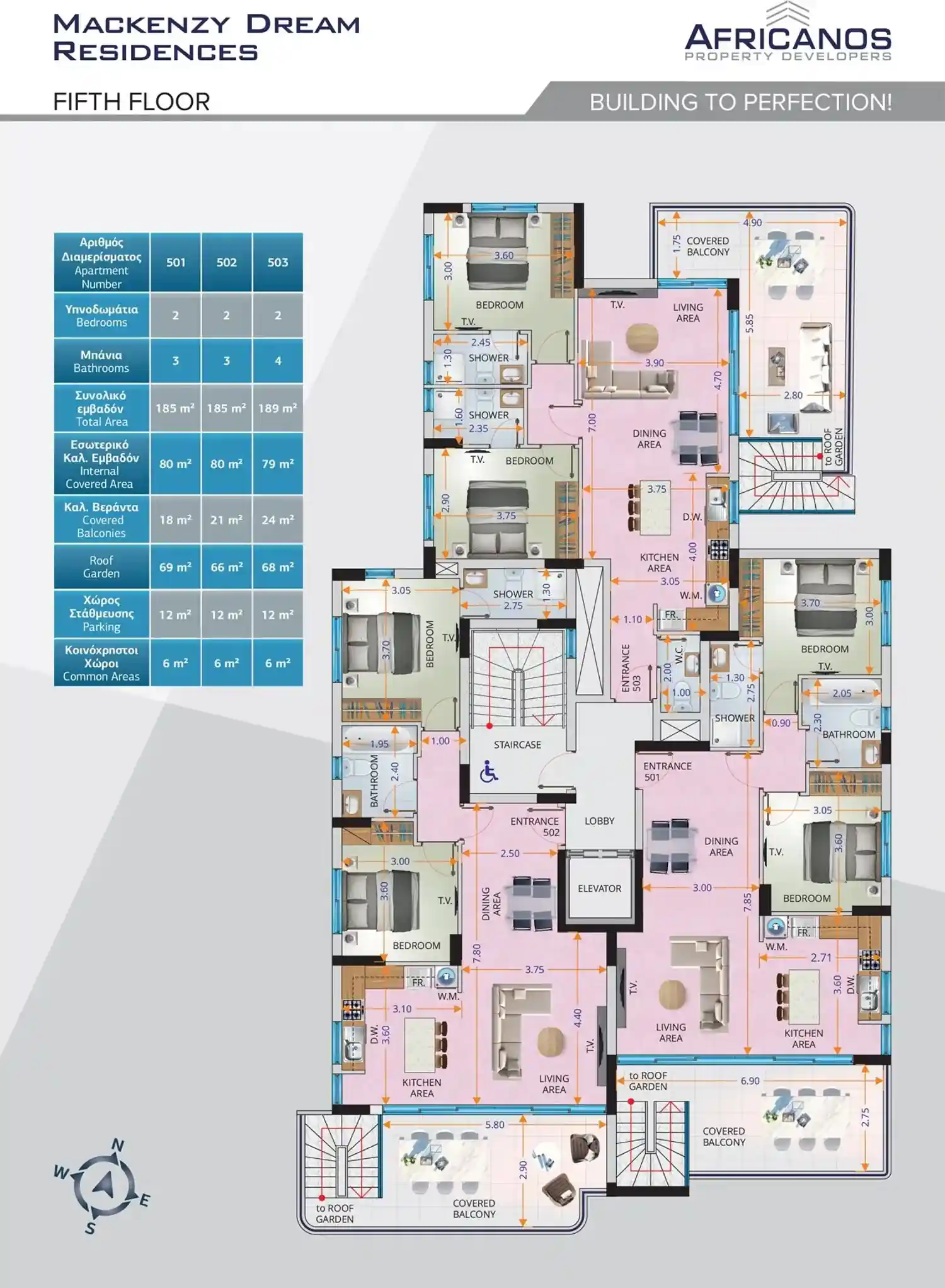 Mackenzy Dream Residences նախագծի հատակագիծ 5