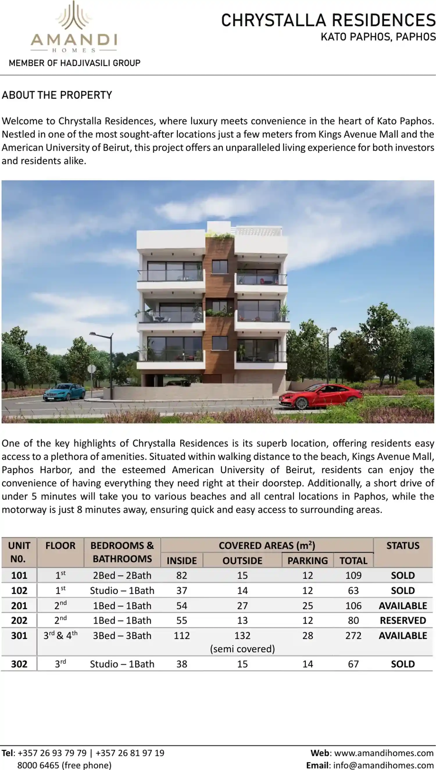 Обзорное изображение проекта Chrystalla Residences 9