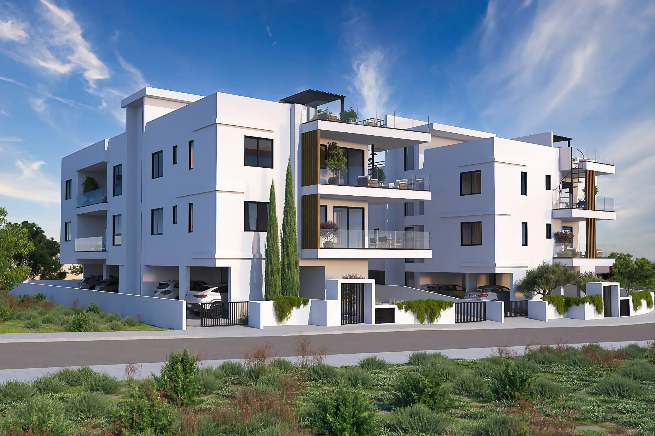 Kourion Residences widok zewnętrzny