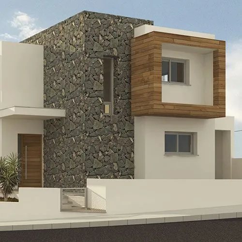 Three-bedroom residences in Kolossi exterior