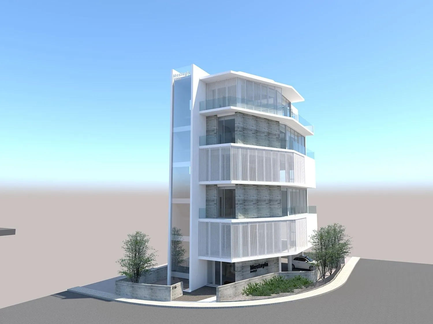 Mestayia Tower արտաքին տեսք